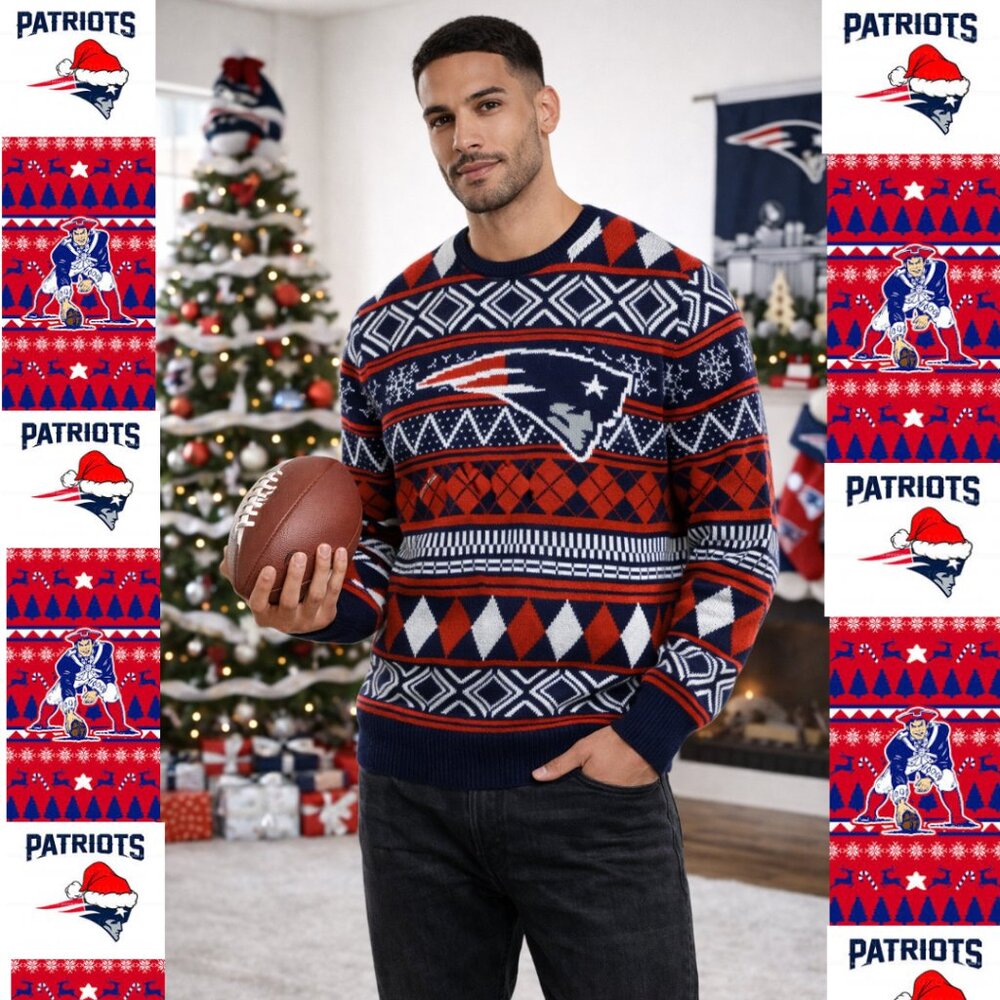 New England Patriots Holiday Sweater (Size XL)